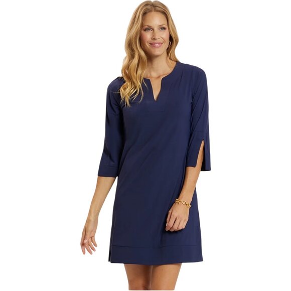 Jude Connally Megan Dress, Lightweight Jude Cloth Navy, Women's Size XL - Picture 1 of 11